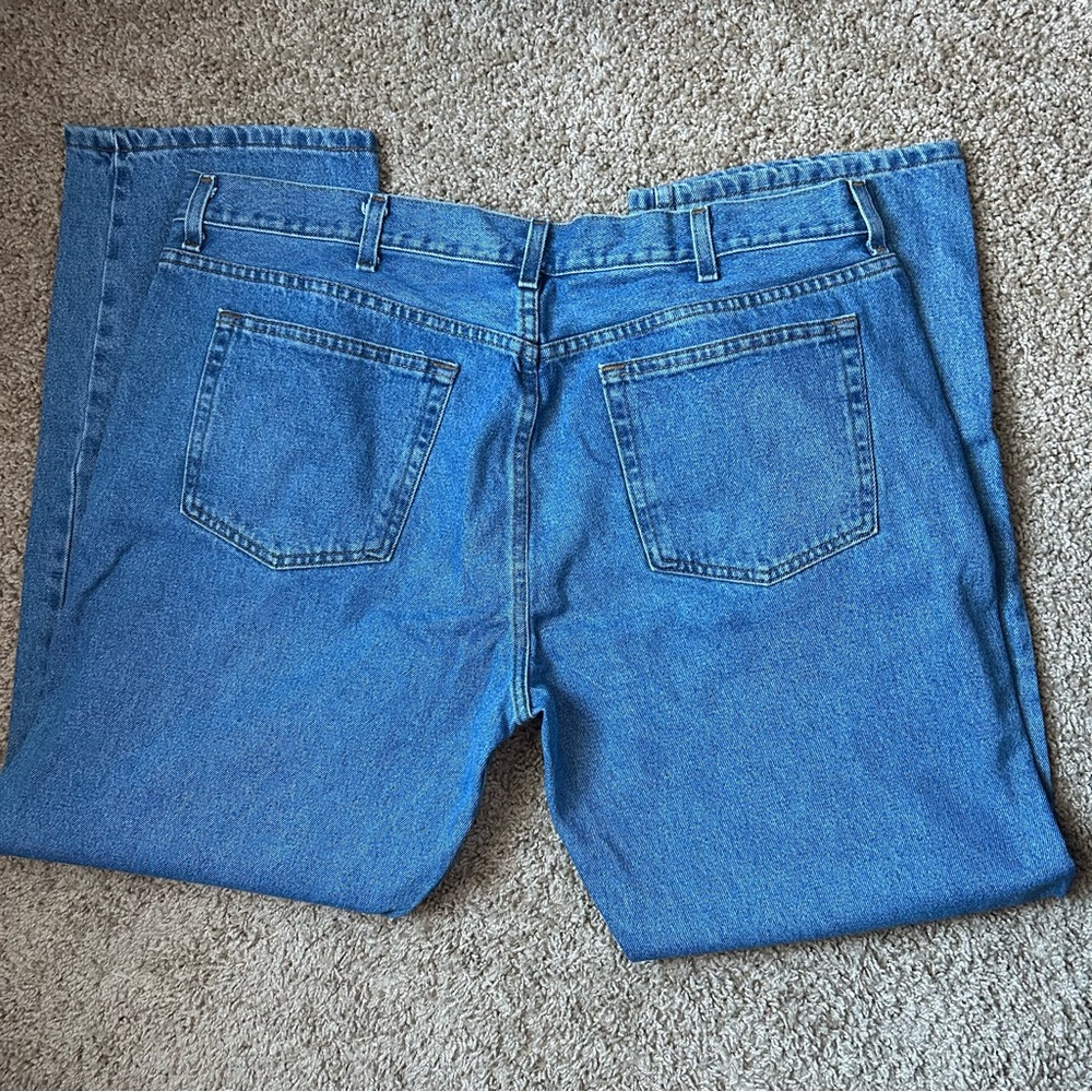 Men’s George Medium Wash Regular Fit Straight Leg Denim Jeans Size 42x32 |C64 - Picture 8 of 16